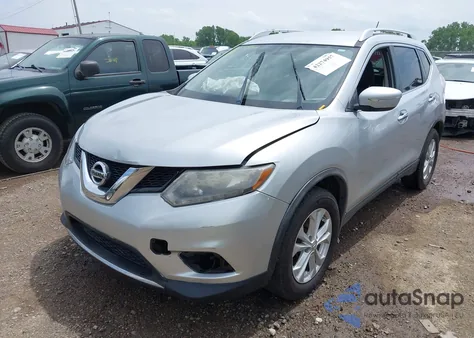 2015 Nissan Rogue Sv z USA, uszkodzony, nr VIN KNMAT2MT6FP510249